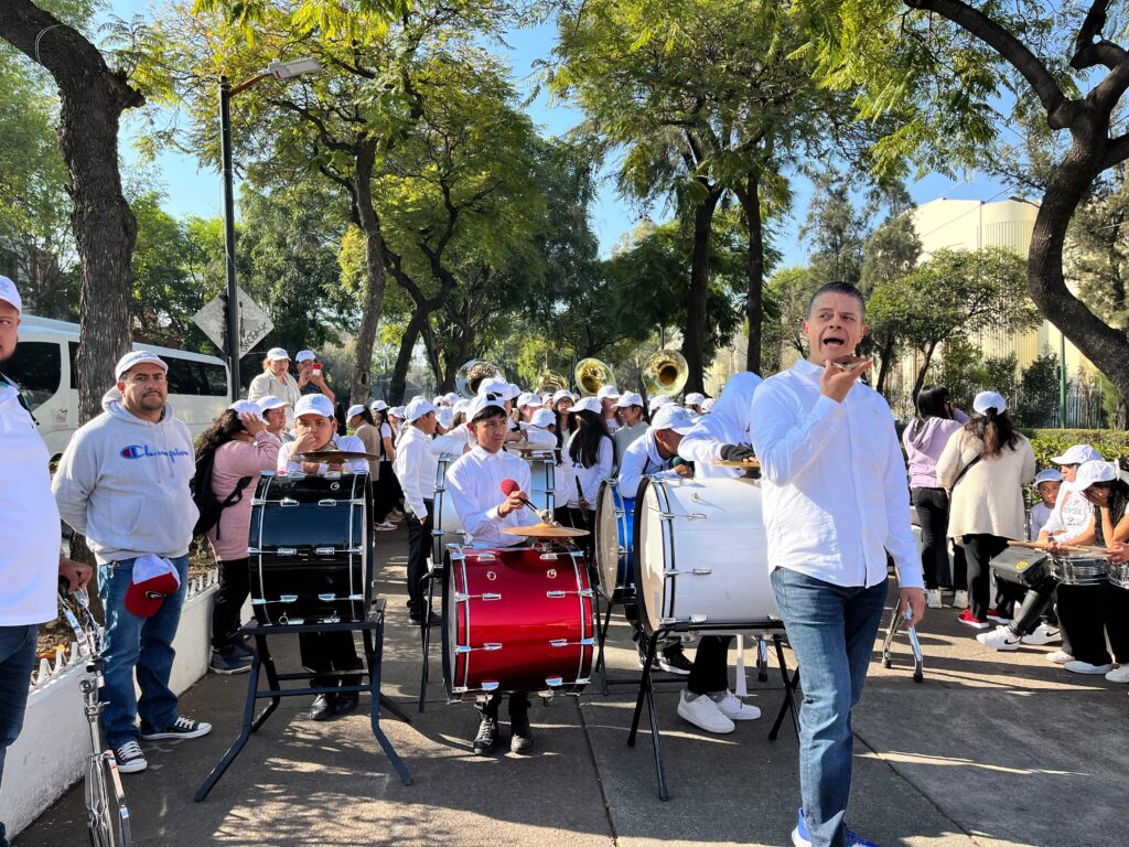 La Escuela Infantil y Juvenil de Música de Banda «Rebeca Camacho Ocaña» se prepara para su peregrinación anual a la Basílica de Guadalupe